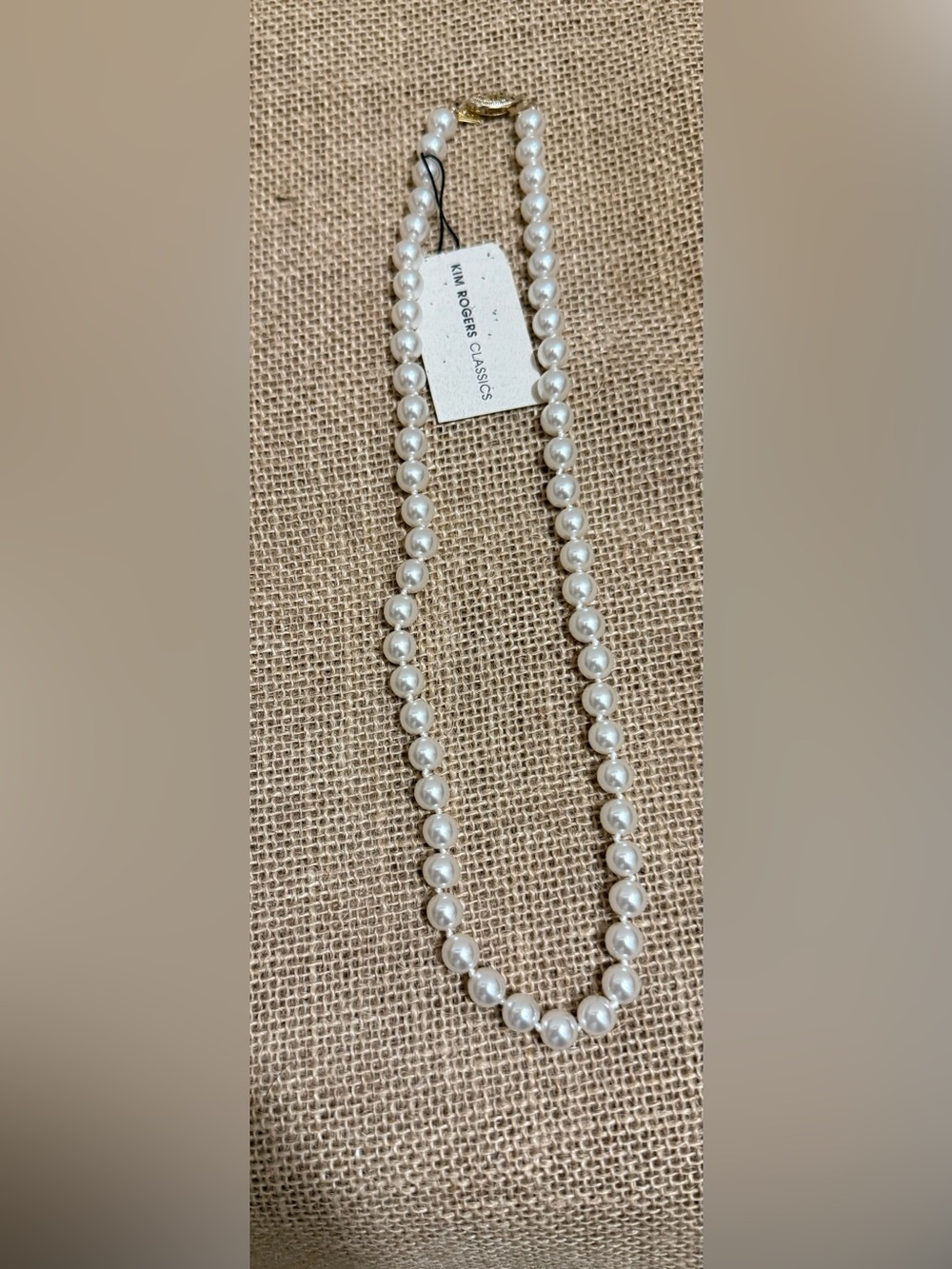 Classic Pearl Bead Necklace - White